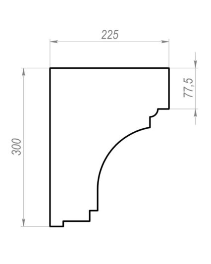 Карнизы и молдинги CM-005